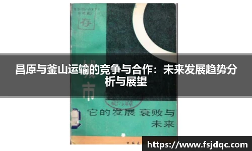 昌原与釜山运输的竞争与合作：未来发展趋势分析与展望